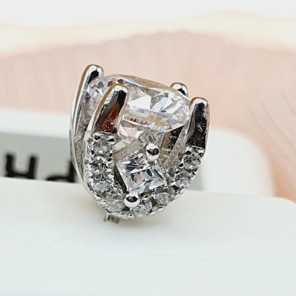 Birthstone S925 Sterling Silver CZ Stud Earrings for Women/Girl, US1925… - Picture 8 of 10